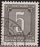 Germany 1956 Numbers 5 DM Black Scott O28